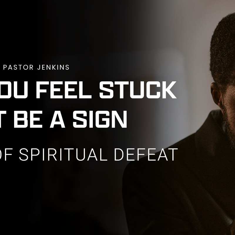 Banner for the Pastor Jenkins devotional, "Soil of the Heart: 3 Causes of Spiritual Defeat": Image shows a person looking down thoughtfully in a dark room.