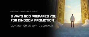 JOURNAL COVER with title - 3 Ways God Prepares You For Kingdom Promotion