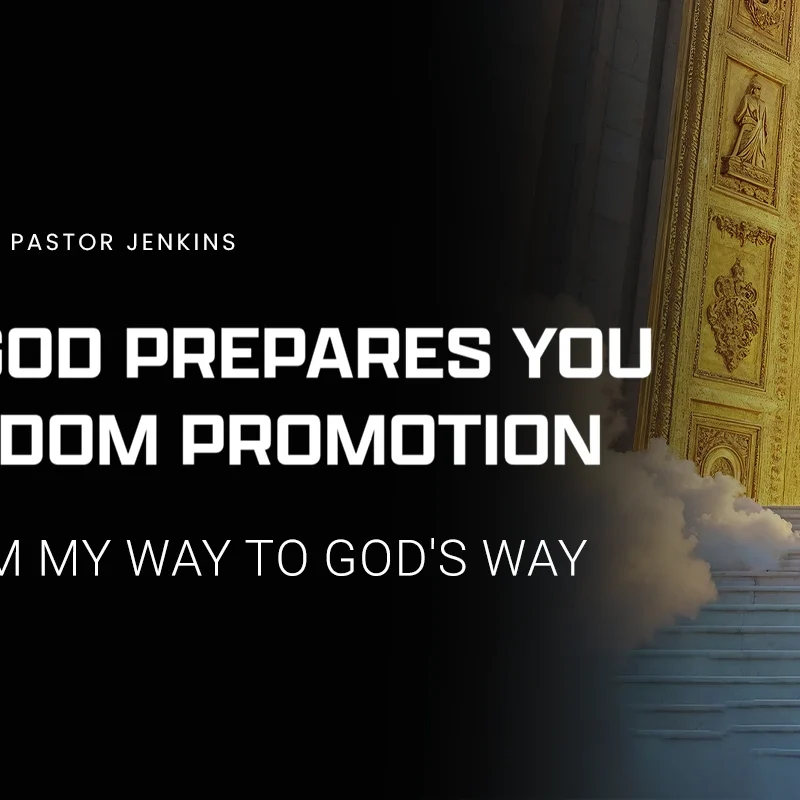 JOURNAL COVER with title - 3 Ways God Prepares You For Kingdom Promotion